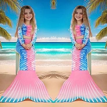 Pantalone: 🌈🐬🧜🏼‍♀️🐬🧜🏼‍♀️🧜🏾‍♀️ NOVO 🧜🏼‍♀️🐬🧜🏼‍♀️🐬🧜🏾‍♀️🌈 Sirena trodelni kupaći — 1