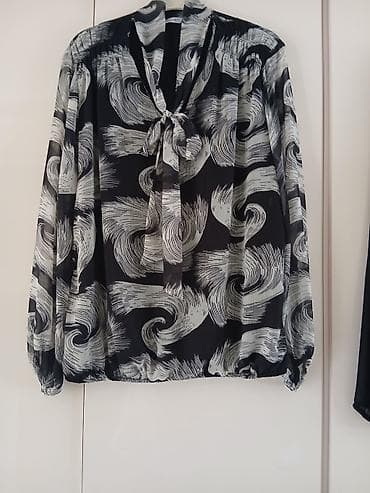 patike sa greskom: Set od 3 ženske bluze - Bluza 1: siva, nežna tkanina sa baršunastim — 3