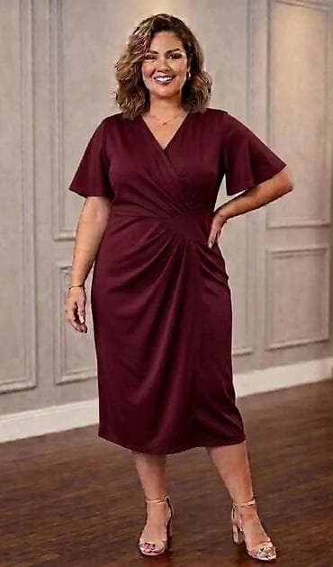 haljine boss: Elegantna midi haljina sa preklopom – više boja - Kroj: midi dužina — 1