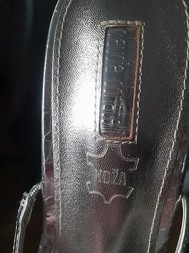 Slippers: Srebrne kožne sandale – Claudia Donatelli - Brend: Claudia Donatelli — 2