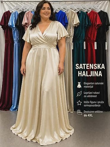 haljina 48: Satenska haljina big size
3900 din — 2