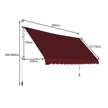 amiti pec na drva: Balkonska podesiva tenda 350x120 cm - 14400 din👾 Ova tenda koja se — 1