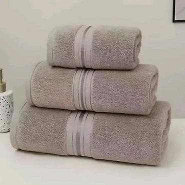 Kućna hemija i proizvodi za kuću: Set pamučnih peškira – 3 komada - Materijal: 100% pamuk, mekana i — 7