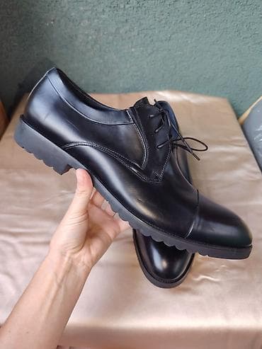 armani cipele: Muške elegantne cipele – crne, Oxford/Cap-toe Ug 32cm - Model — 2