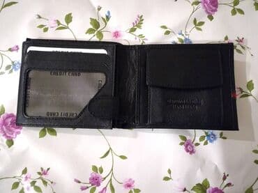 torbice crne: Men's wallet, Material: Leather — 5