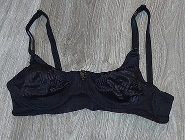 Crni ženski grudnjak sa žicom - Klasičan model sa ojačanim korpama i