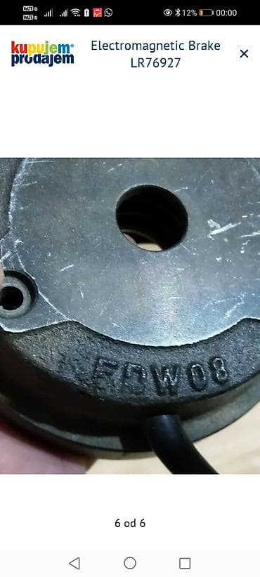 Sekire: Elektromagnetna kočnica – LR76927 - Tip: elektromagnetna (DC) kočnica — 6