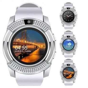 satovi sa gumenom narukvicom: Smart watch V8 sat smart sat android telefon sat Cena:2500din Smart — 5