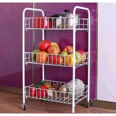 stalak za cveće: Trostruki kuhinjski stalak za odlaganje na tockice Elegantan — 1