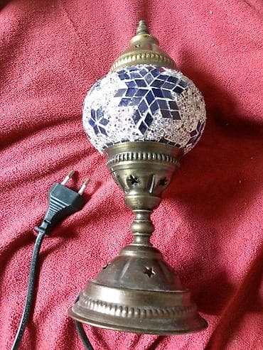 Orijentalna mozaik stona lampa na struju - Dekorativna