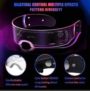 luj viton naocare cena: Cena 1490 dinara LED Svetlece Neonske naocare LED svetleće naočare — 7
