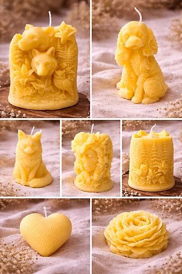 mere za posteljinu: Dekorativne sveće – ručno liveni modeli sa motivima životinja, cveća i — 2