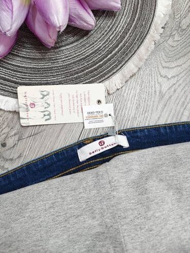 haljine za punije dame sa stomakom: Trudničke farmerice Veličina 44 Struk 47 - 50 cm Za sve informacije — 3