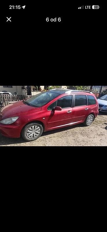 sedista za automobile: Delovi za Peugeot 307 u EQKD crvenoj biji — 1