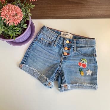 Bodiji i zeke za bebe: Prelep Abercrombie sorts za devojcice Nosen par puta,u super stanju — 4