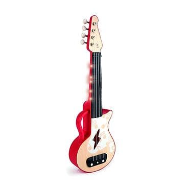 drveni kalup za cipele: Hape drvena gitara – ukulele sa svetlećim lampicama Šifra proizvoda — 1