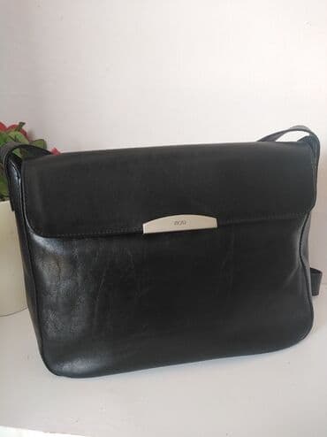 guess torba crna: Torba za rame, Mona, Materijal: Koža — 1