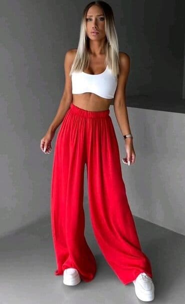 elipsa kompleti sa pantalonama: One size, Visok struk, Šalvare — 1