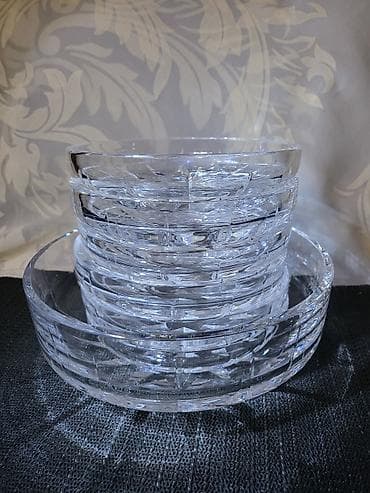 Daske za peglanje: Cinije za poslastice itd.tezak kristal rucna obrada 80te.god — 4