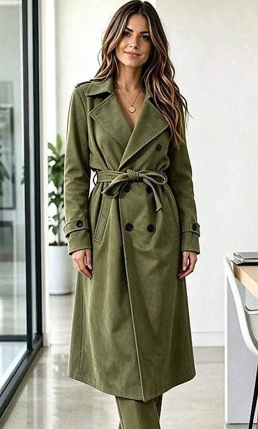 ugg cizm: Ženski kaput – klasičan trenč kroj - Dužina ispod kolena, elegantna — 7