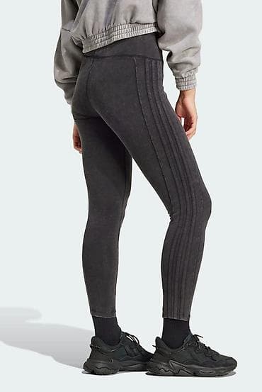 sexy helanke: ADIDAS Originals Wash Leggings women's gray color smooth vel. S — 2