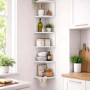 kuhinje od 2 metra: Ugaona zidna polica – moderan zig-zag dizajn Idealna je za — 6