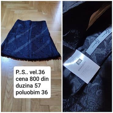 asimetrične tunike: L, Mini, bоја - Crna — 8