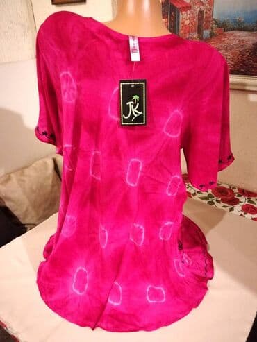 push up helanke prodaja: 2XL (EU 44), Viskoza, Cvetni, Jednobojni, bоја - Roze — 5