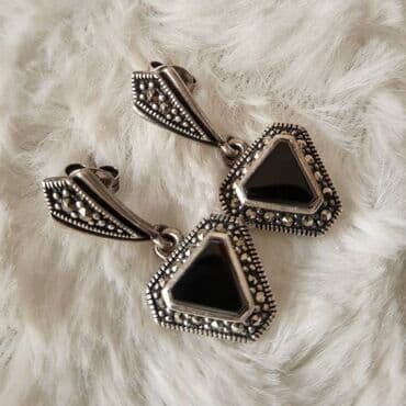 adidas samba srebrne: Screwback earrings, Material: Silver — 6