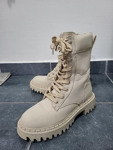 High boots, 40, color - Beige