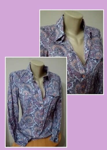 bajkerska jakna sa krznom: M (EU 38), Floral, Print, color - Purple — 1