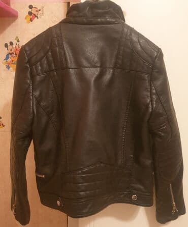vuneni prsluci sa zlatibora: ZARA kozna jakna bajkerka 11-12 godina 152 cm, girls biker jacket — 4
