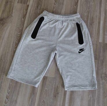 muške pidžame c a: Shorts, L (EU 52), Nike, color - Grey, Cotton — 2