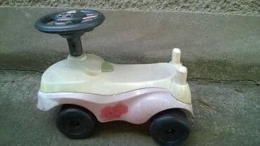dečiji motor na akumulator: Decija guralica 55 cm, ispravna, volan nije original i ljulja se — 3
