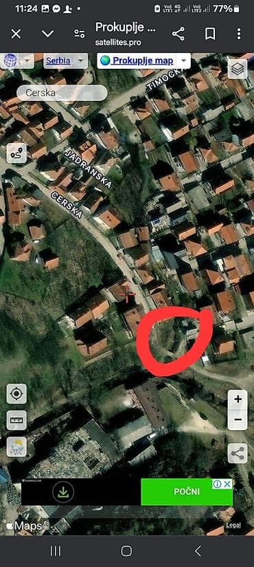 Građevinsko zemljište – Prokuplje, ulica Cerska - Lokacija: Prokuplje