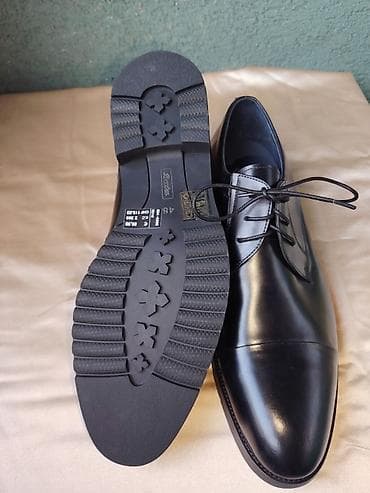 armani cipele: Muške elegantne cipele – crne, Oxford/Cap-toe Ug 32cm - Model — 4