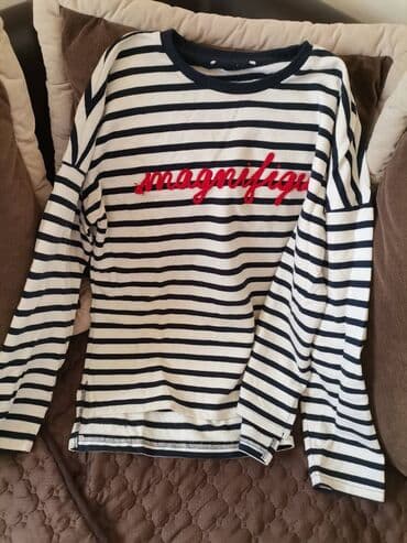 Muška obuća: Izuzetno lep i prijatan, kao nov, prugasti pamučni duks. Obucen — 1