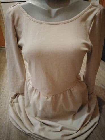 Stradivarius L (EU 40), color - Beige, Long sleeves