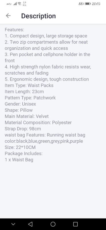 torba replay: Waist bag, Material: Canvas — 4