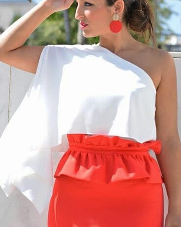 time out cuprija: Majica jedan rukav dupli sloj. Crna,roza,zelena,plava,teget,pink — 1