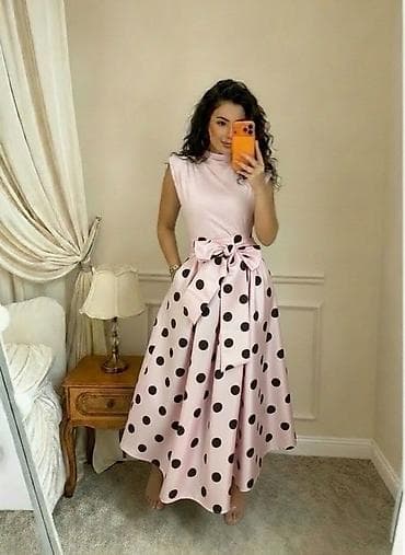 colmar beograd: 🔥Ženska midi suknja na tufne sa velikom mašnom u struku S m l Cena — 4