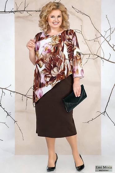 Women's Footwear: EMI MODA – elegantna ženska haljina sa asimetričnim gornjim delom - — 2