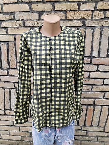 bluze od konca: Ženska košulja – karirana - Veličina: L - Mere: širina pazuh–pazuh 56 — 5