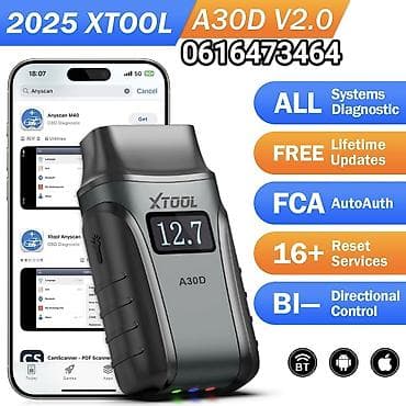 195 65 15 c: Novo- XTOOL Anyscan A30D V2.0 Bluetooth OBD2 CANFD FCA Cena skenera — 1
