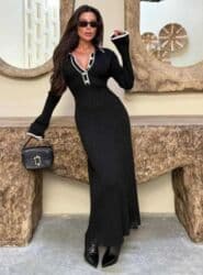 ✨ Haljina Cena:2850 din Rastegljiva rebrasta maxi haljina sa dugim na lalafo.rs ✨ Haljina Cena:2850 din Rastegljiva rebrasta maxi haljina sa dugim