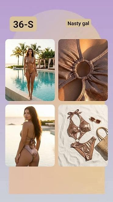 farmerice s: Nasty Gal bikini set – veličina 36/S - Dvodelni kupaći kostim u — 1