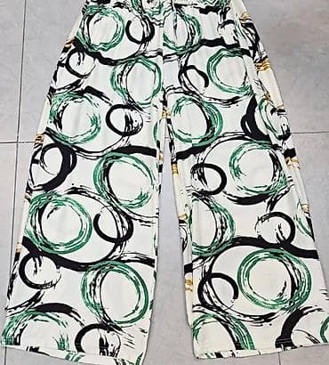 iqos lil solid boje: Pantalone siroks sa apstraktnim kružnim printom. - Bele pantalone sa — 3