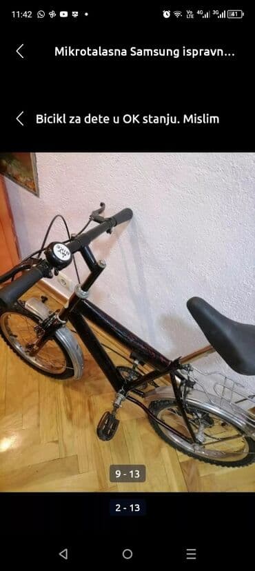 sintisajzer sa mikrofonom za decu: Bicikl za dete možda od 7 do 10 g. Ispravan, provereno. Mirijevo — 12