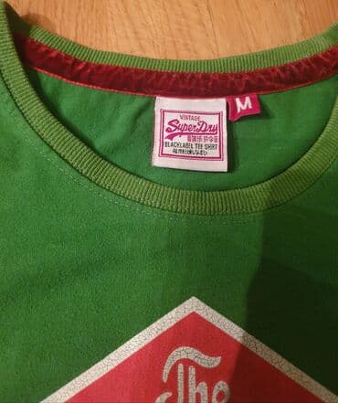 diskver majice cena: SuperDry vintage - super dry zelena majica sa natpisom, vintage je — 4