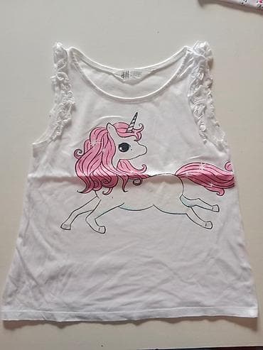 H&M jednorog za devojčice 🩷majica veličina 122-128 pamučna sa